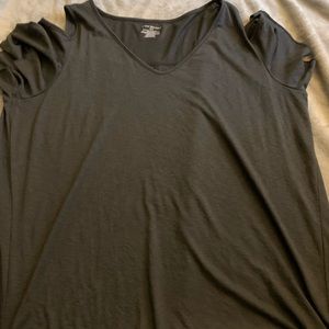 Lane Bryant Cold-Shoulder Ruched Side Tee Size 18/20